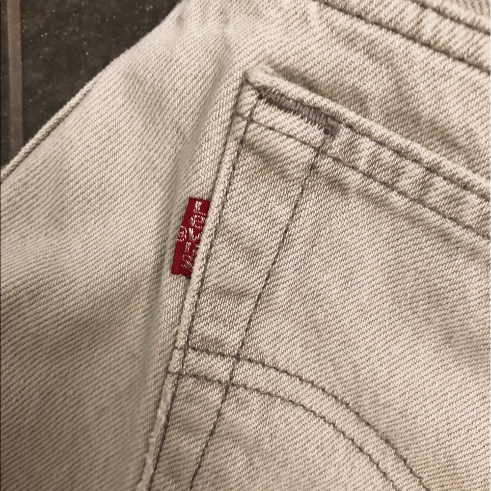 Levi 501 button fly grey wash 31X32